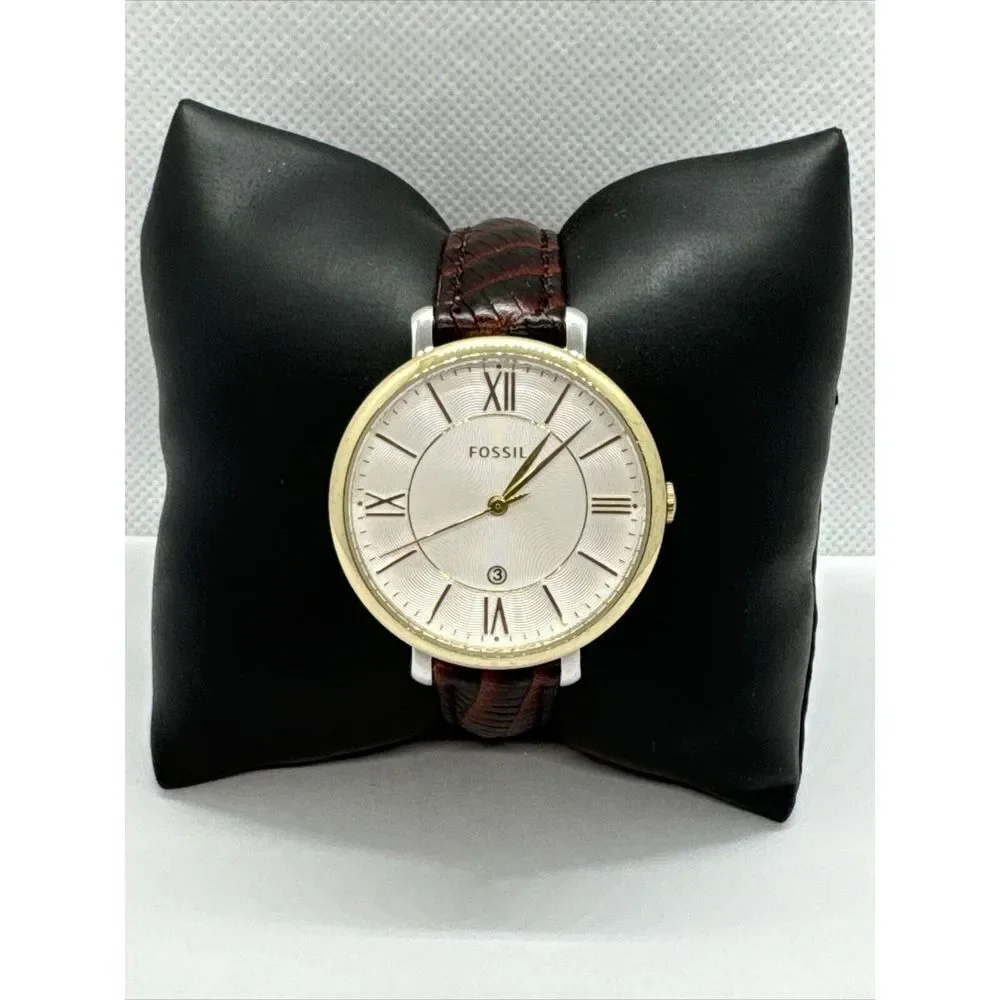 Fossil Jacqueline ES3739 Women Two-Tone Stainless Steel Analog Dial Watch JNA348